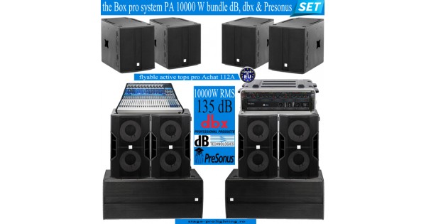 the box PA 10000 W bundle SET